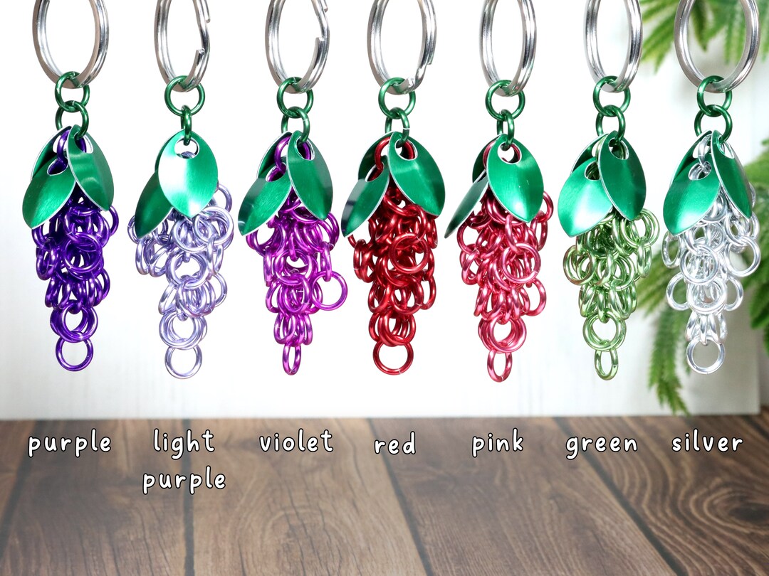 Sbredit Cute Bag Charm Keychain - Purple Purse Charm Accessory, Gift For Women, Mothers Day, Valentine's Day